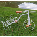 Bicicleta Decorativa de Ferro Rústica Branca